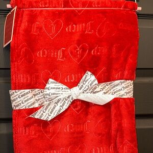 Juicy Couture Vibrant Red Throw